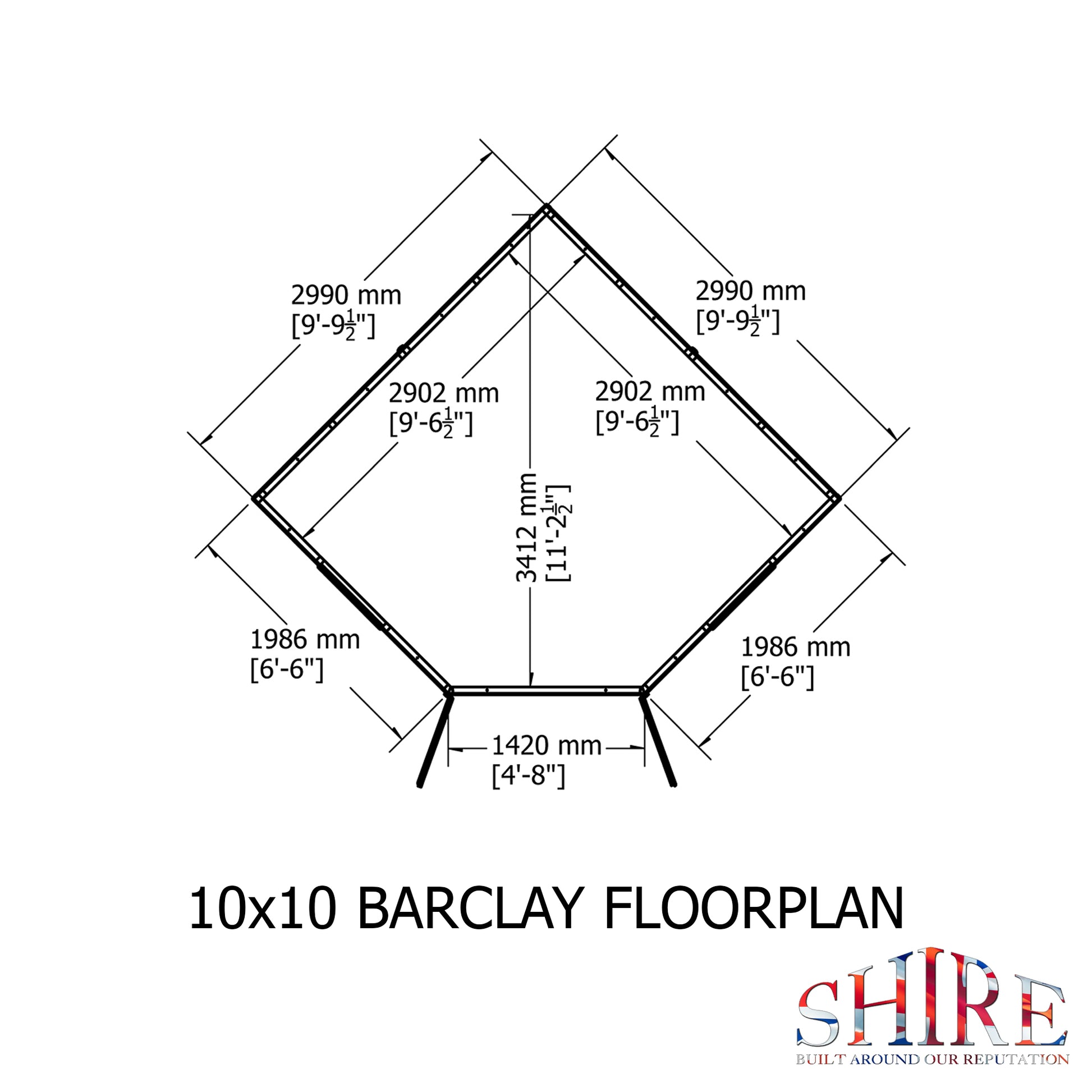 Shire Barclay 10' x 10' Summer House