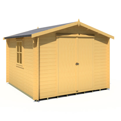 Shire Bradley 10' x 10' ft 19mm Log Cabin