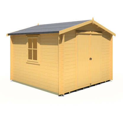 Shire Bradley 10' x 10' ft 19mm Log Cabin