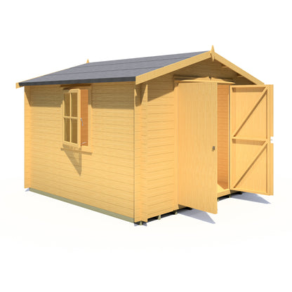 Shire Bradley 10' x 10' ft 19mm Log Cabin