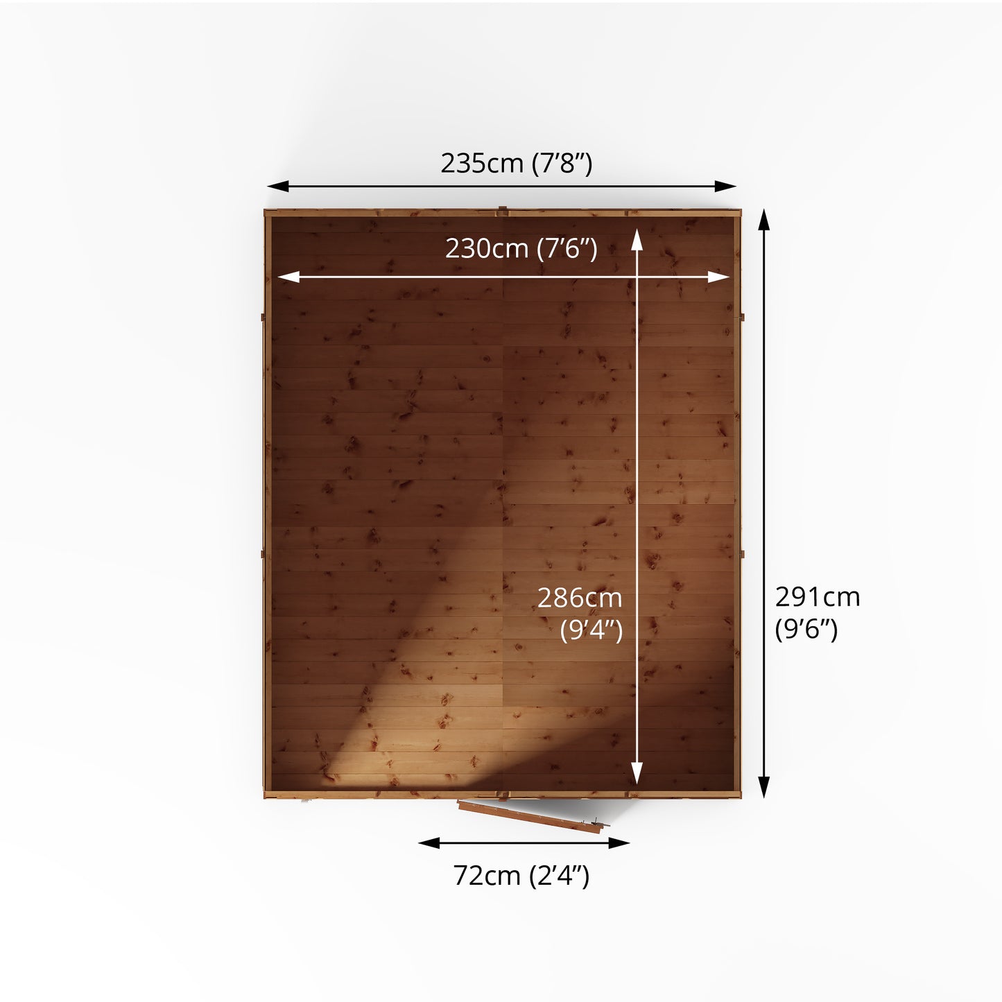 Mercia 10 x 8 Modular Shiplap Apex Shed