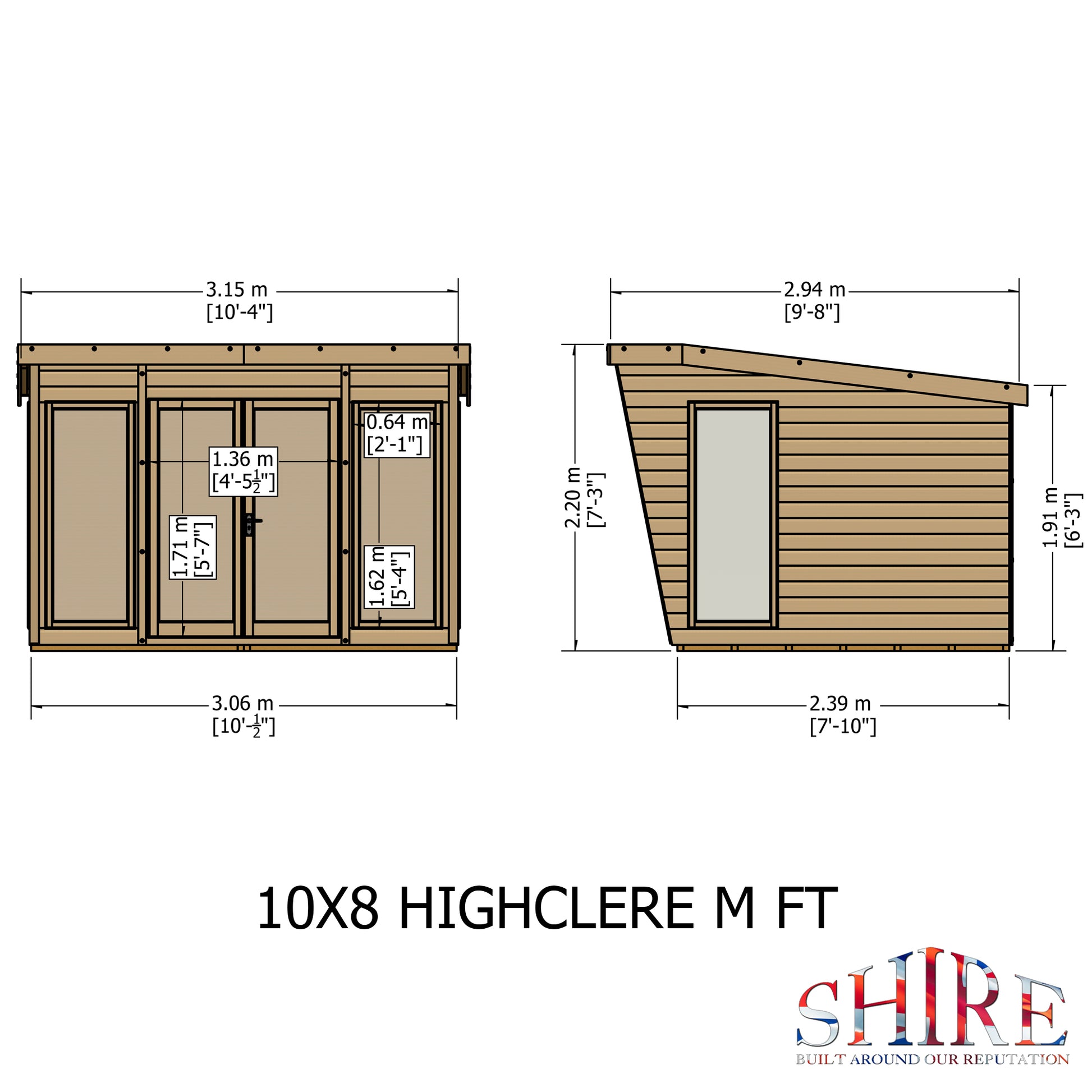 Shire Highclere 10' x 8' Summer House