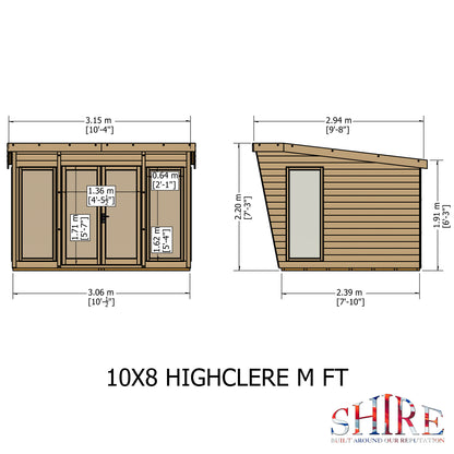 Shire Highclere 10' x 8' Summer House