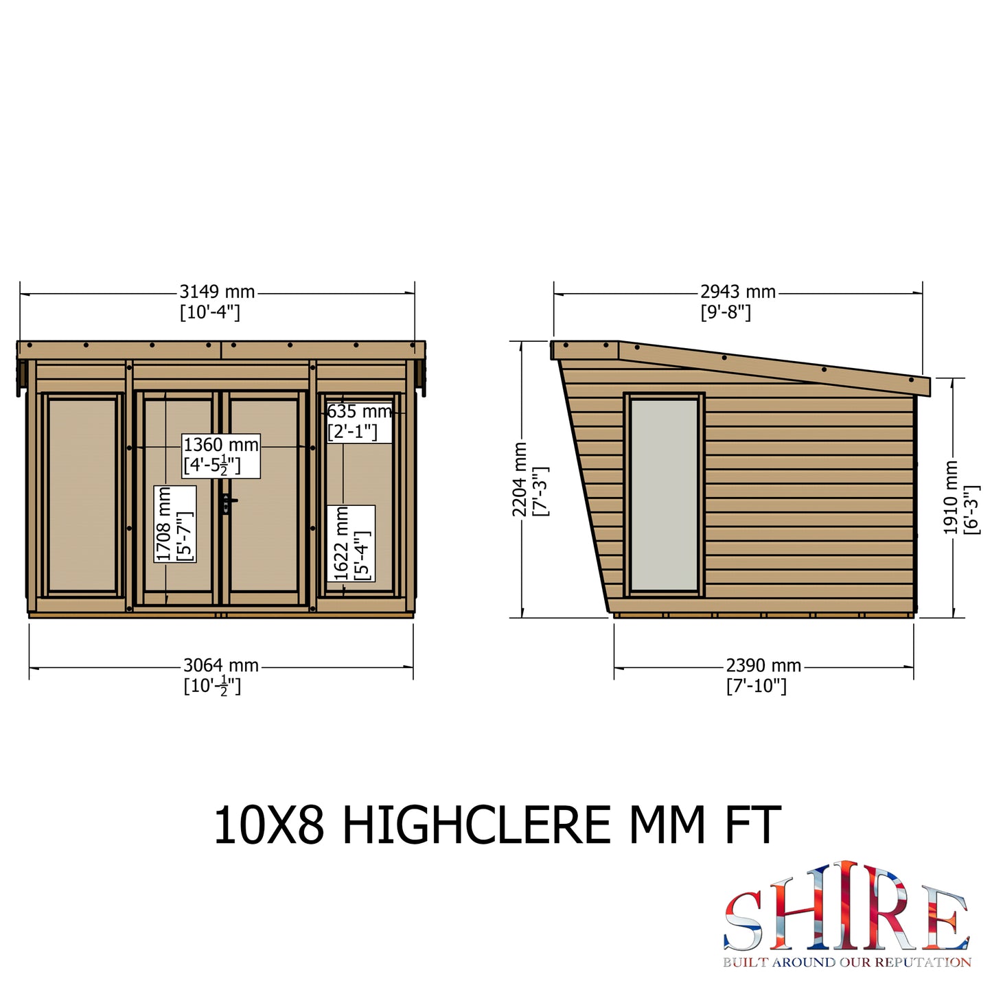 Shire Highclere 10' x 8' Summer House