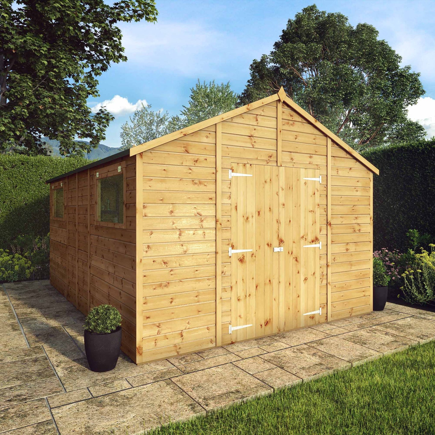 Mercia 14 x 10 Premium Shiplap Apex Workshop Shed