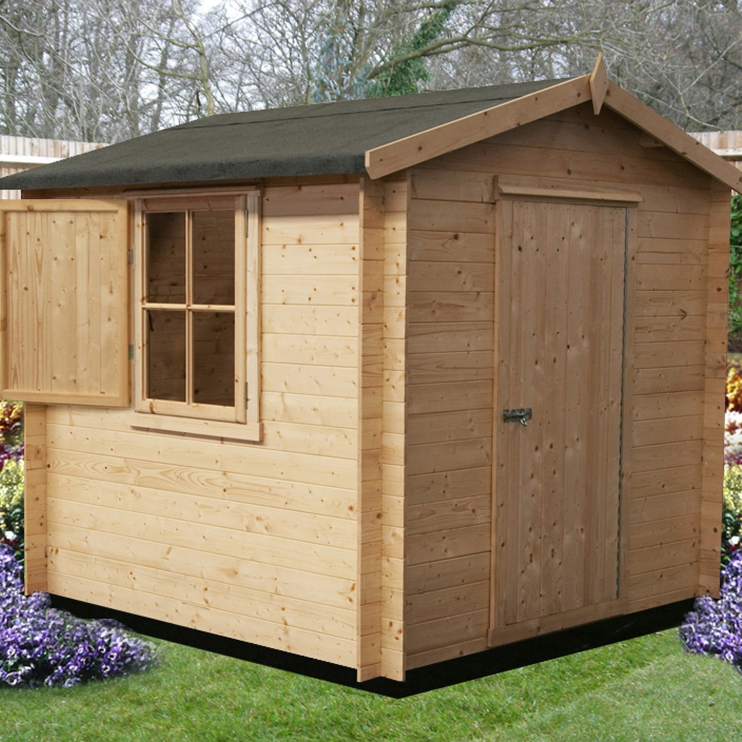 Shire Camelot 8' x 8' ft 19mm Log Cabin