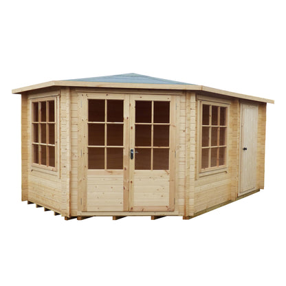 Shire Rowney 10' x 14' ft Corner Log Cabin