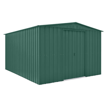 Globel 10x12ft Apex Metal Garden Shed - Green