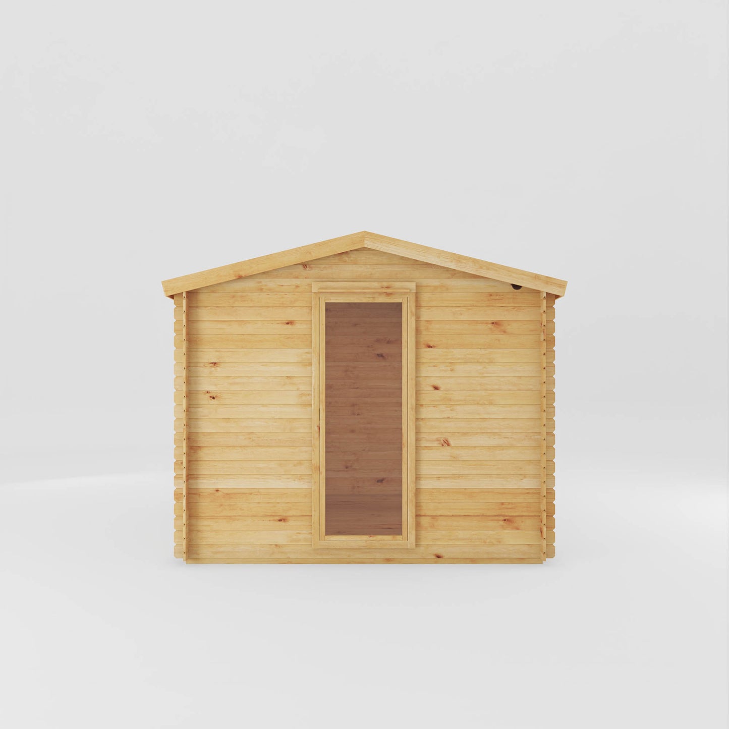 Mercia 4.6m x 3m Reverse Apex Log Cabin With Side Shed - 19mm Log Cabin