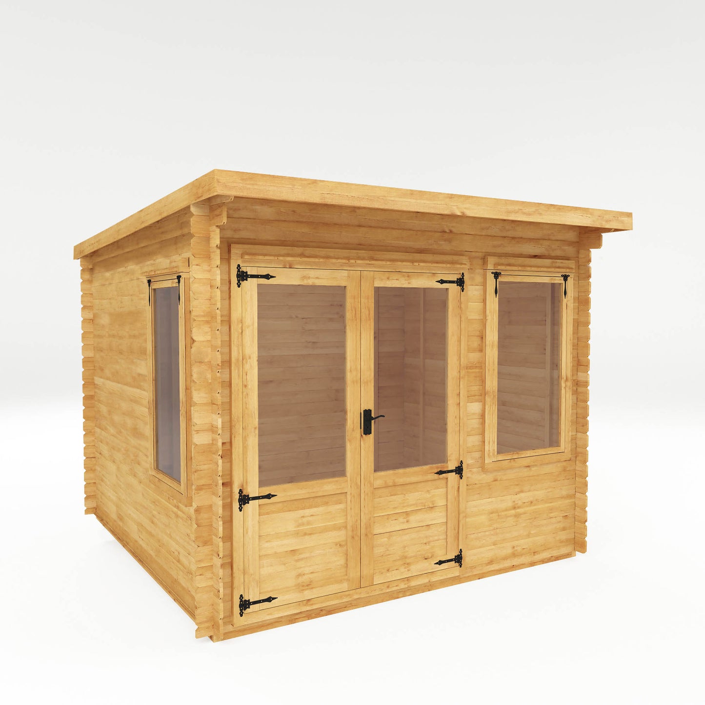 Mercia 3m x 3m Pent Log Cabin - 19mm Log Cabin