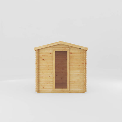 Mercia 3m x 2.5m Reverse Apex Log Cabin - 19mm Log Cabin