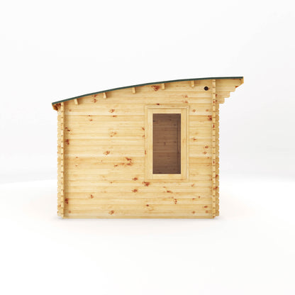 Mercia 3m x 3m Curved Roof Log Cabin - 44mm Log Cabin