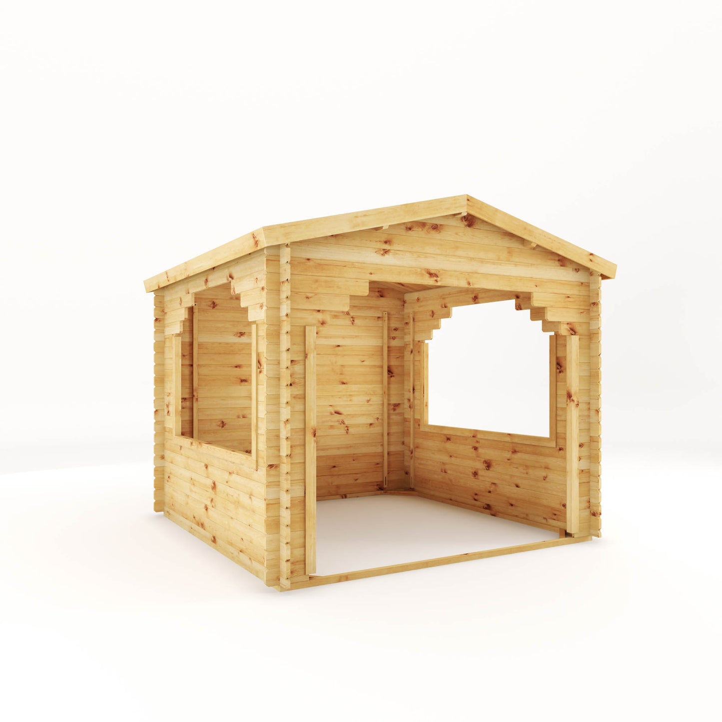 Mercia 3m x 3m Log Cabin Gazebo - 28mm Log Cabin