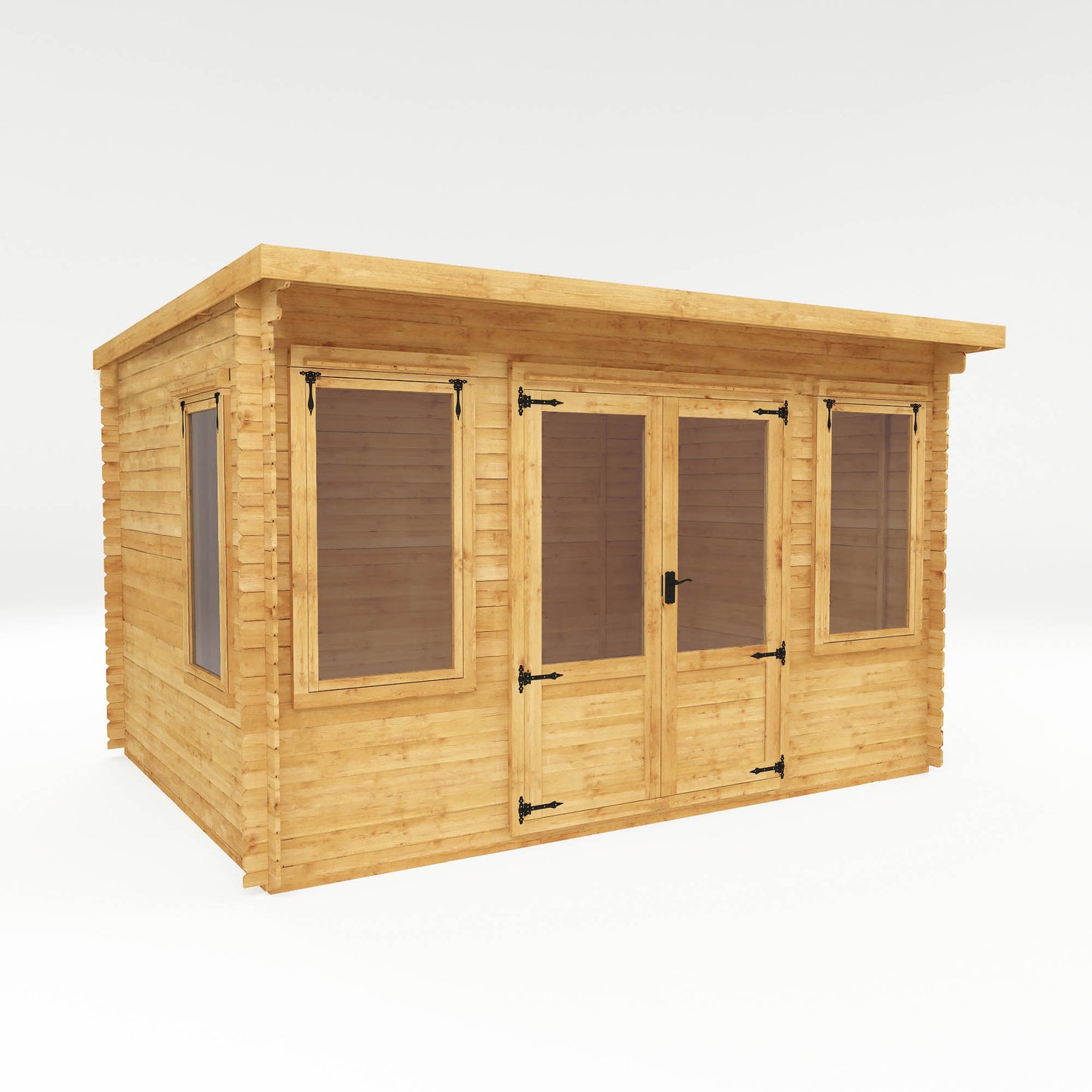 Mercia 4m x 3m Pent Log Cabin - 19mm Log Cabin