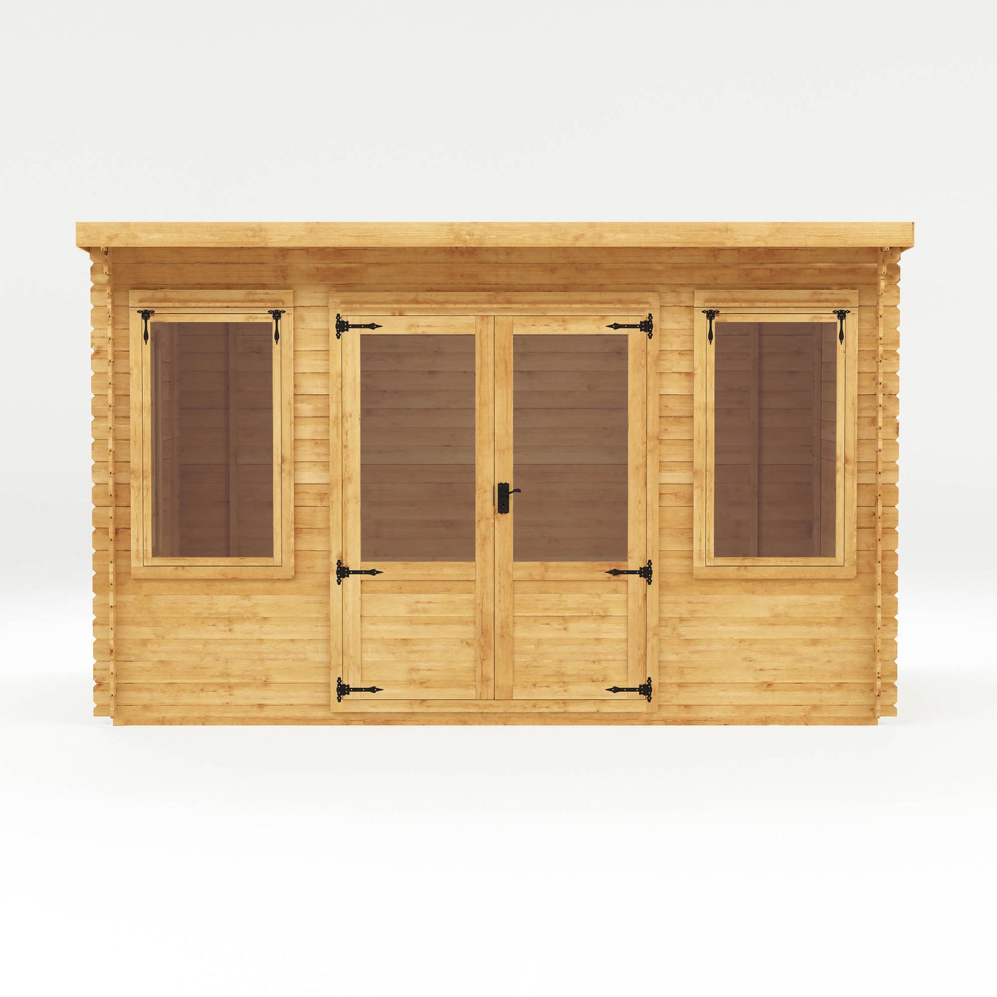 Mercia 4m x 3m Pent Log Cabin - 19mm Log Cabin