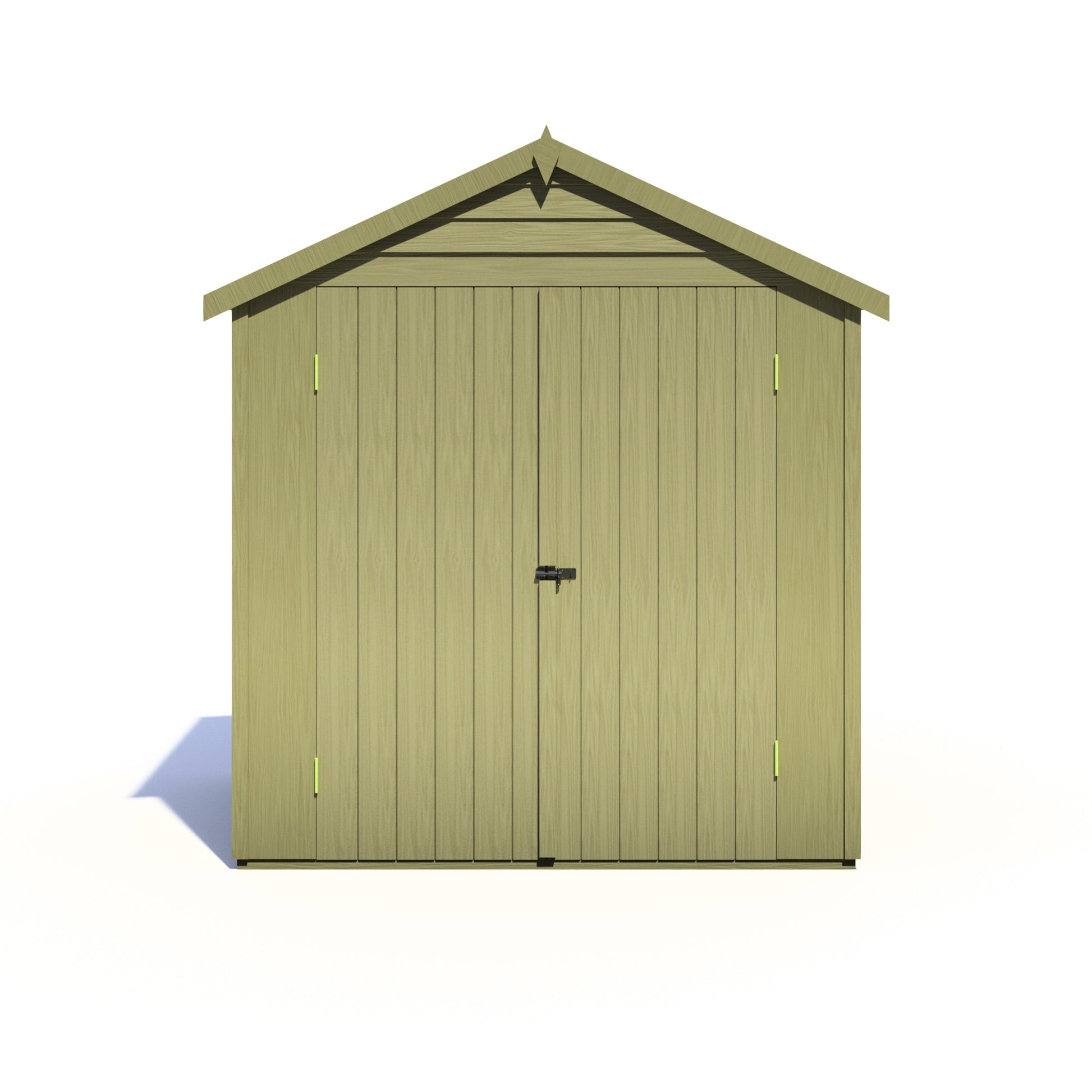 Shire Overlap Pressure Treated 4x6 Double Door Pressure Treated Value Range Wooden Garden Shed