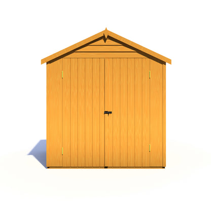 Shire Overlap Double Door No Windows 4 x 6 ft Dip Treated Wooden Garden Shed