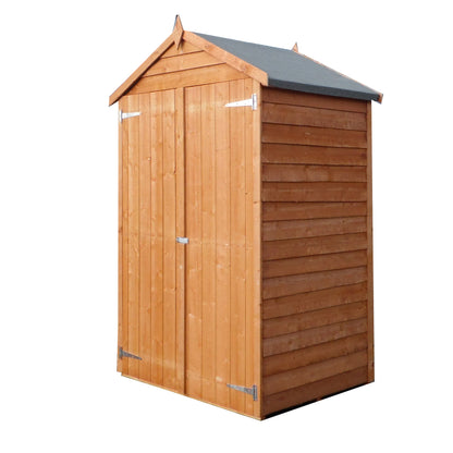 Shire Overlap Double Door 4x3 ft Dip Treated Wooden Garden Shed