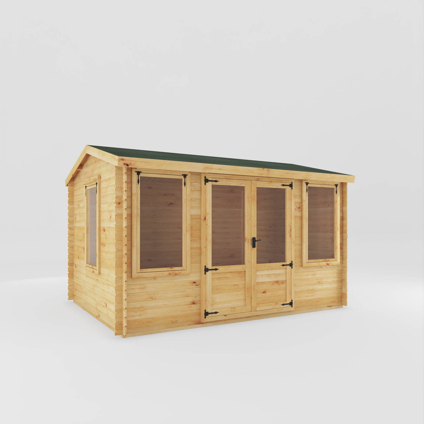 Mercia 4m x 3m Reverse Apex  Log Cabin - 19mm Log Cabin