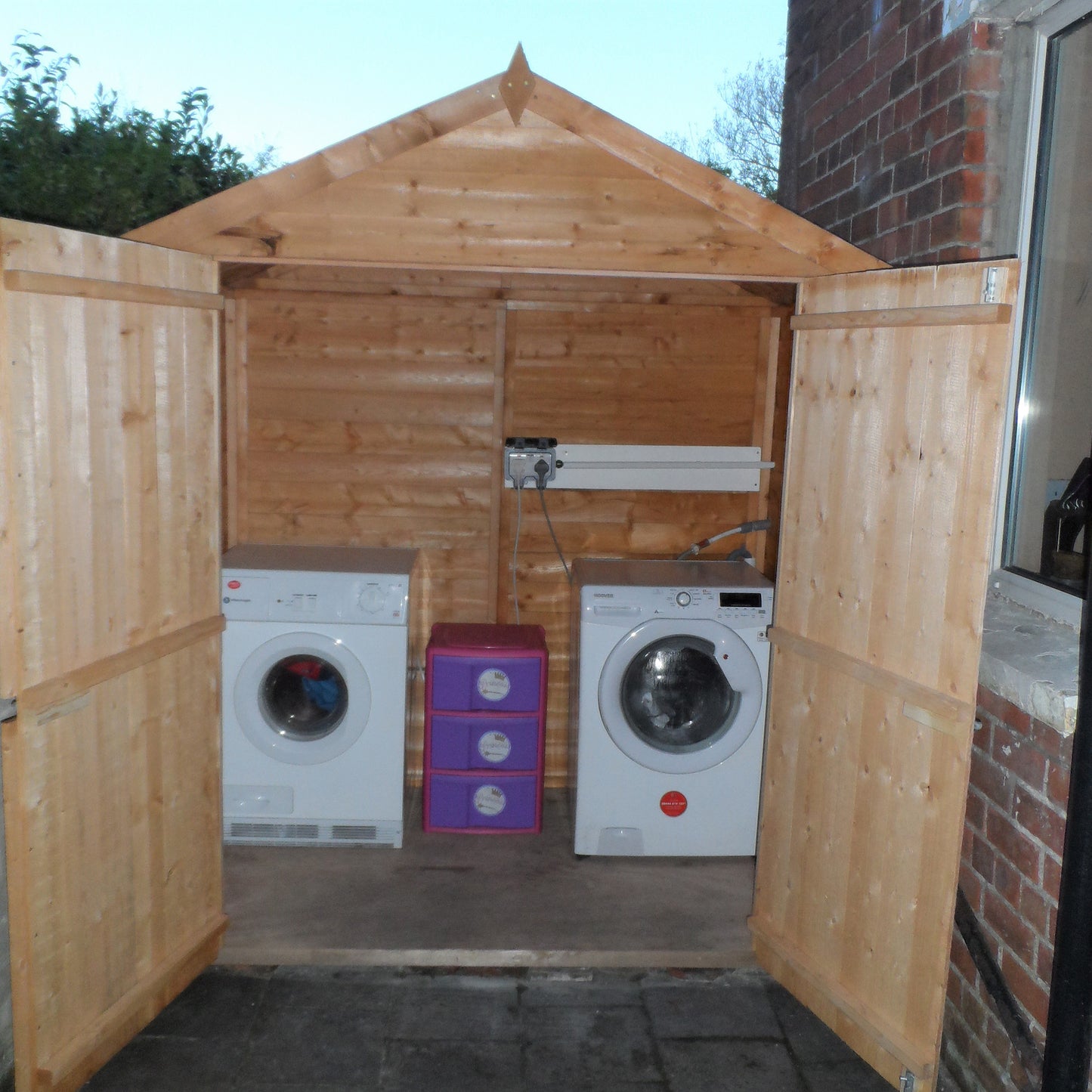 Shire Overlap Pressure Treated 4x6 Double Door Pressure Treated Value Range Wooden Garden Shed