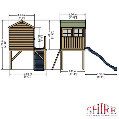 Shire Bunny & Platfom 6' x 4' Little House