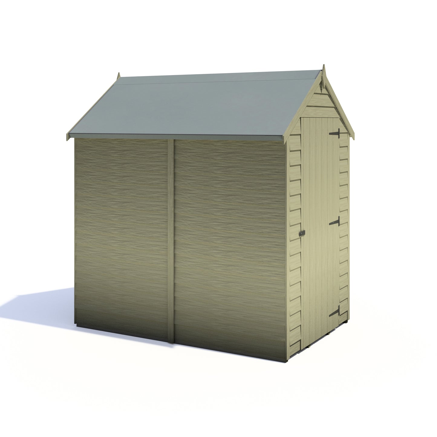 Shire Overlap 6x4 Single Door Value 6x4 Pressure Treated Value Range Wooden Garden Shed