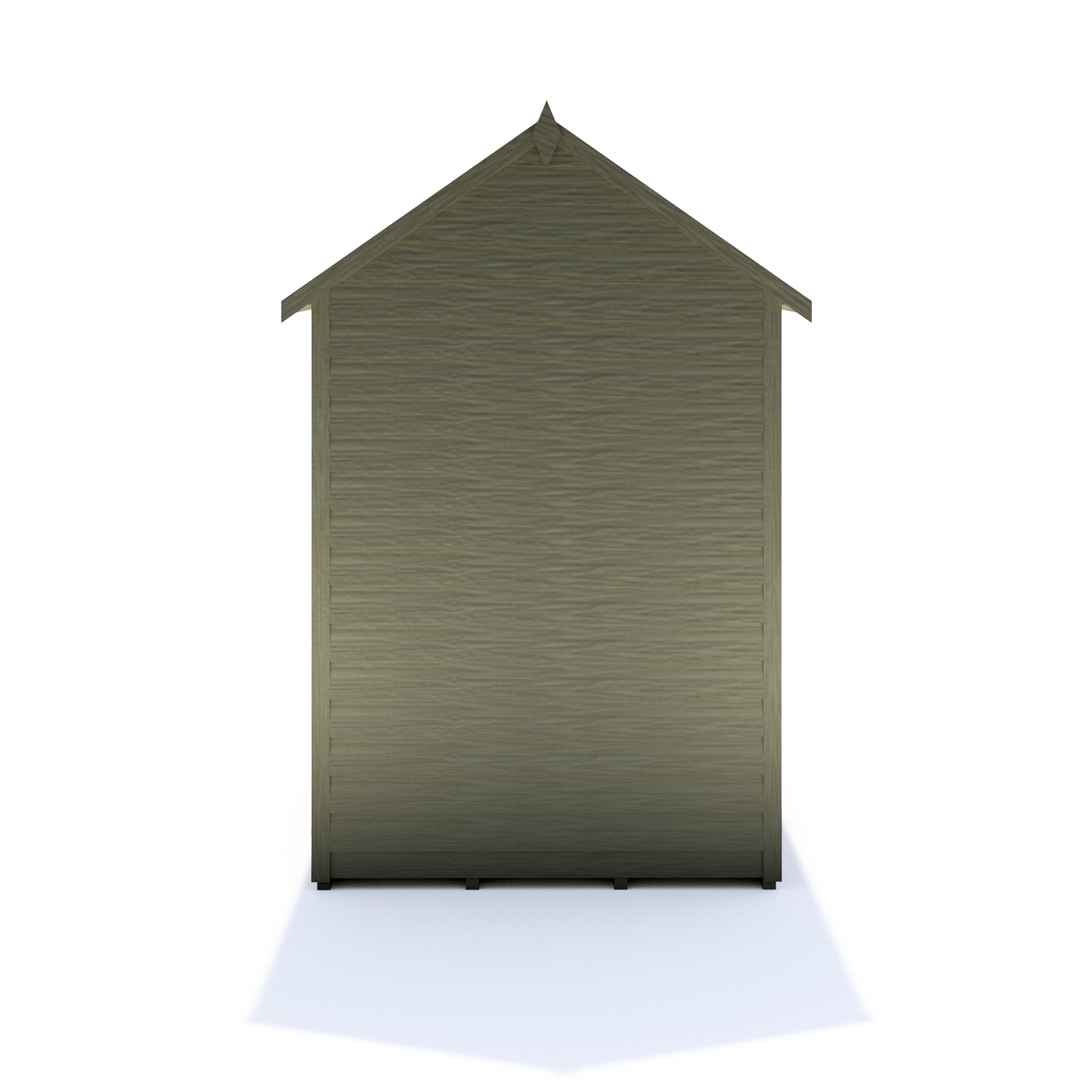 Shire Overlap 6x4 Single Door Value 6x4 Pressure Treated Value Range Wooden Garden Shed