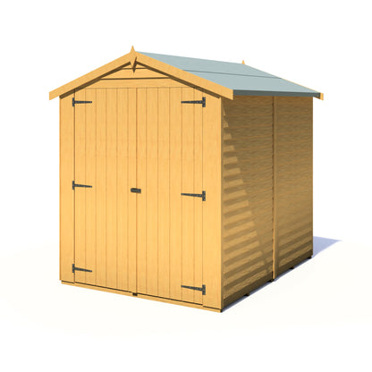 Shire Overlap Double Door 7 x 5 ft Dip Treated Wooden Garden Shed