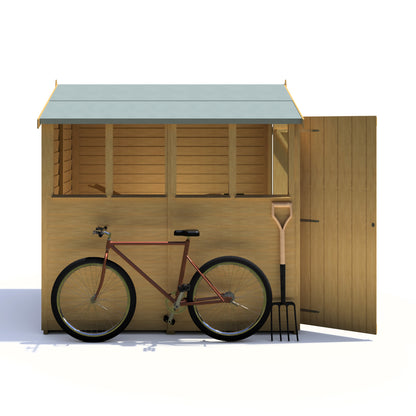 Shire Overlap Double Door 7 x 5 ft Dip Treated Wooden Garden Shed