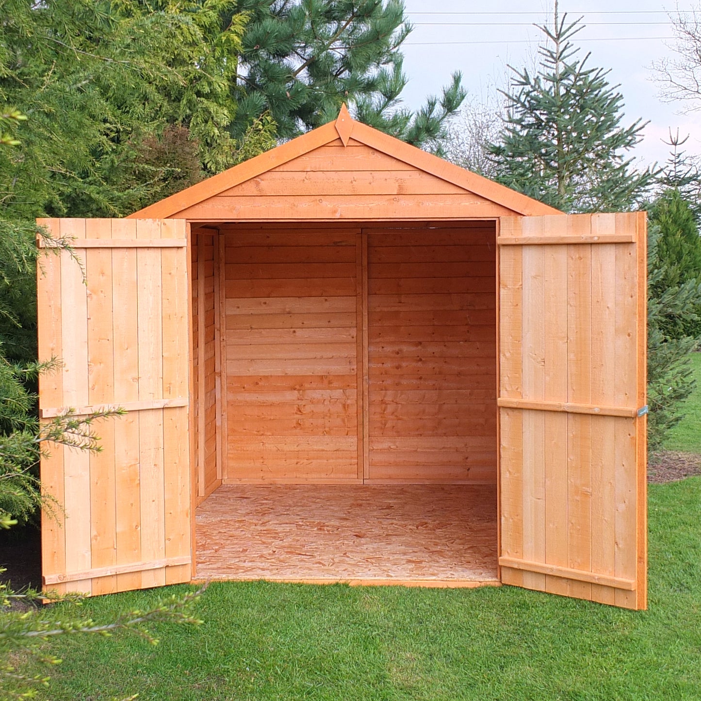 Shire Overlap Double Door 7 x 5 ft Dip Treated Wooden Garden Shed