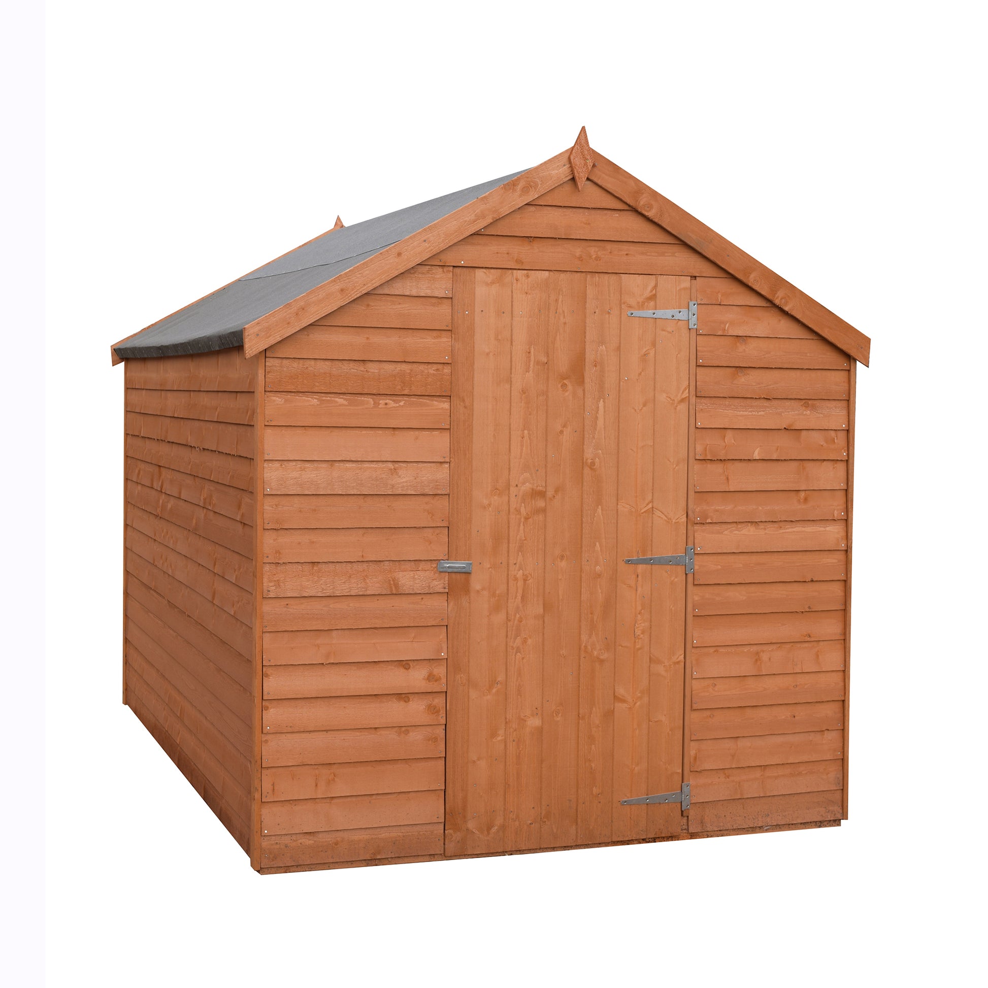 Shire Overlap 7' x 5' Single Door Value Dip Treated Wooden Apex Garden Shed