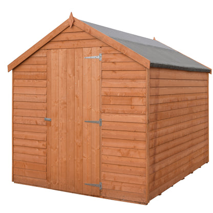 Shire Overlap 7' x 5' Single Door Value Dip Treated Wooden Apex Garden Shed