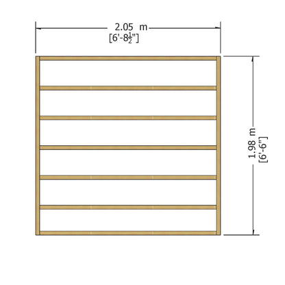 Shire Overlap Pressure Treated Double Door 7x 7 Pressure Treated Value Range Wooden Garden Shed