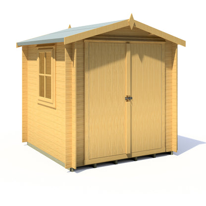 Shire Bradley 7' x 7' ft 19mm Log Cabin