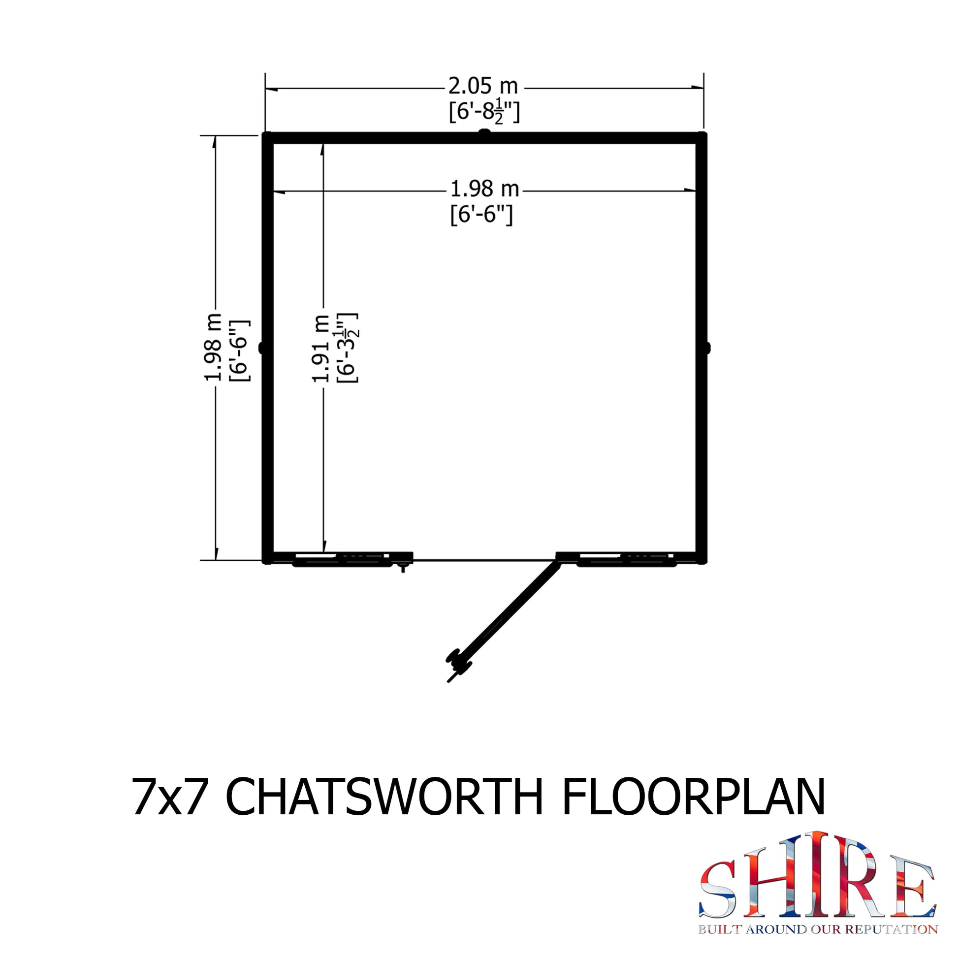 Shire Chatsworth 7' x 7' Summer House