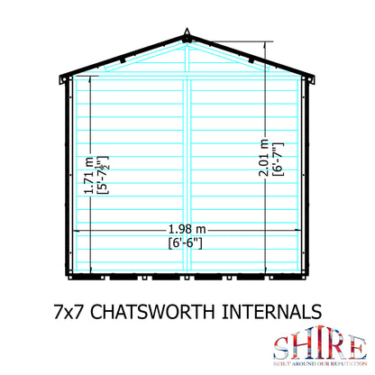 Shire Chatsworth 7' x 7' Summer House