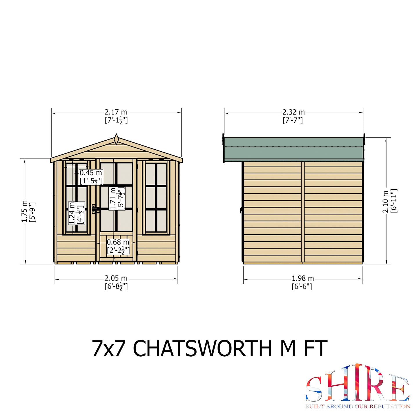 Shire Chatsworth 7' x 7' Summer House