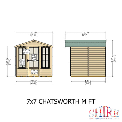 Shire Chatsworth 7' x 7' Summer House