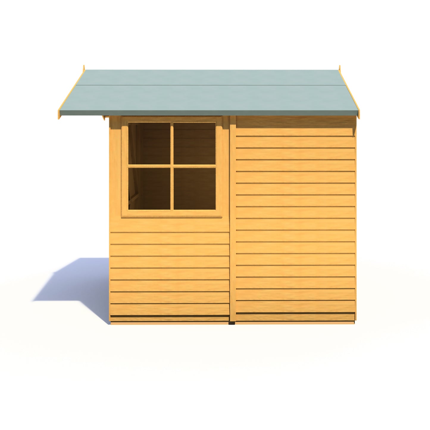 Shire Overlap Double Door 7x 7 ft Dip Treated Wooden Garden Shed