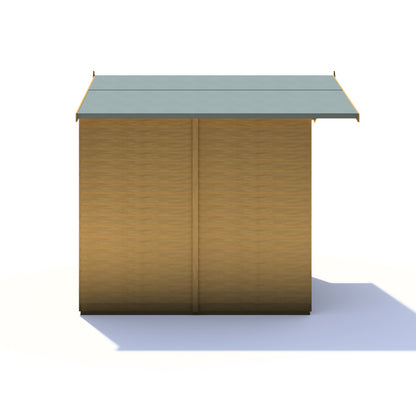 Shire Overlap Double Door 7x 7 ft Dip Treated Wooden Garden Shed