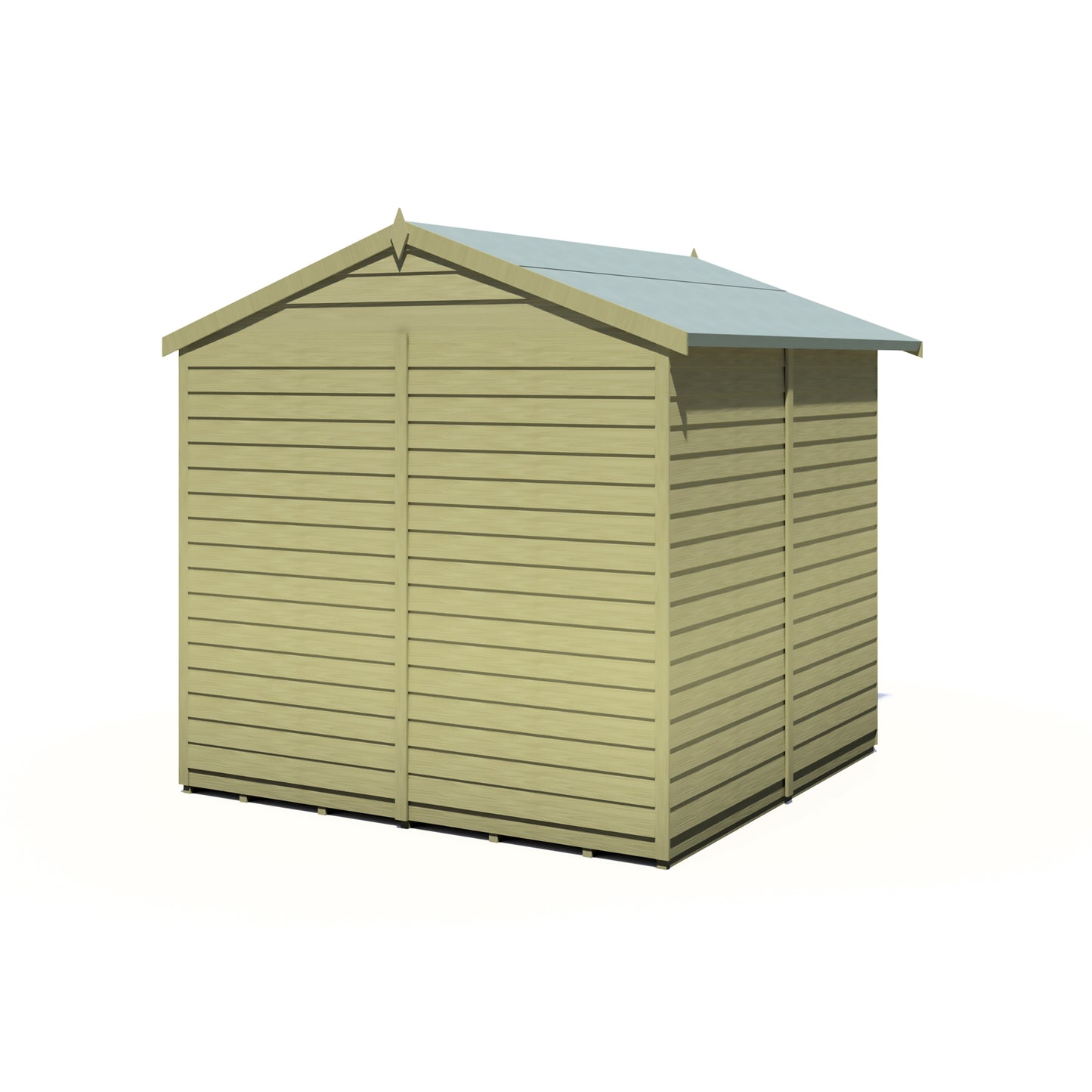 Shire Overlap Pressure Treated Double Door 7x 7 Pressure Treated Value Range Wooden Garden Shed