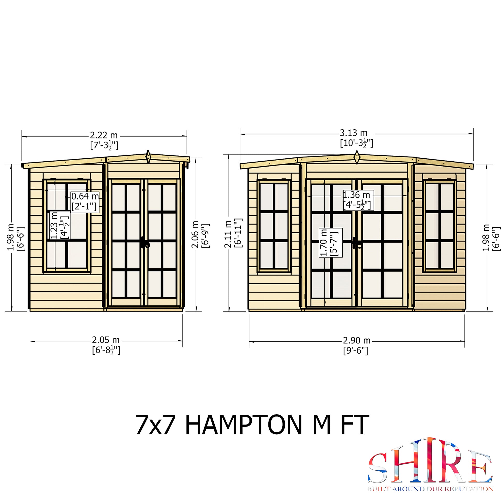 Shire Hampton 7' x 7' Summer House