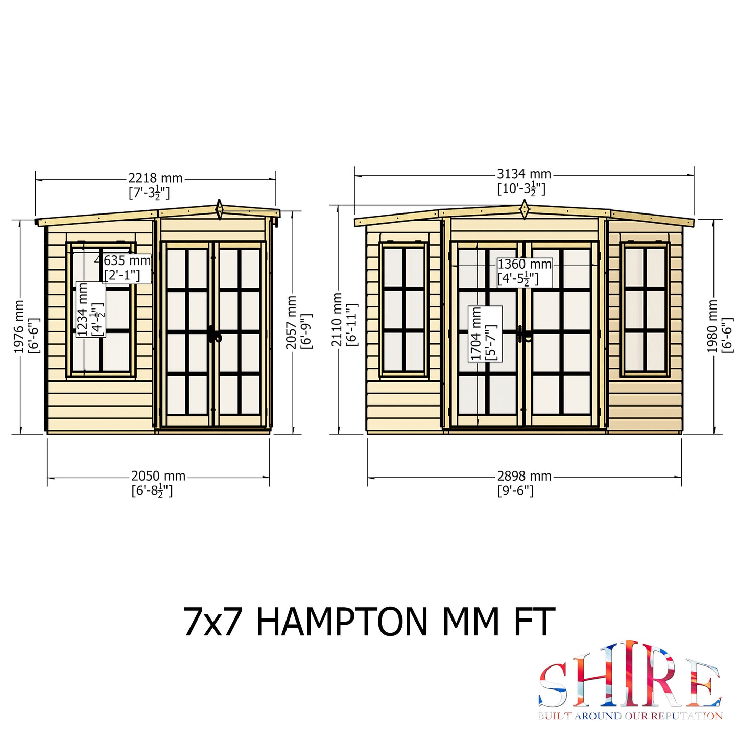 Shire Hampton 7' x 7' Summer House