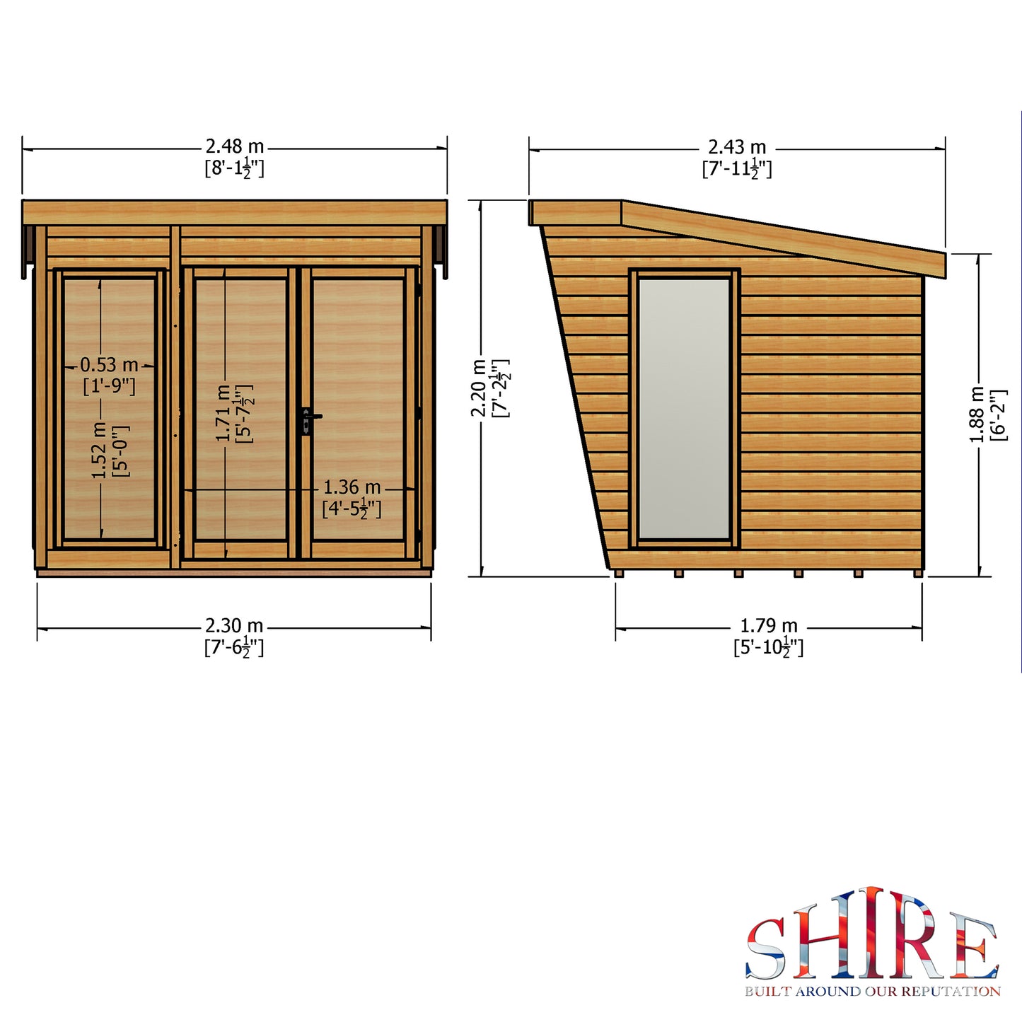 Shire Highclere 8' x 6' Summer House