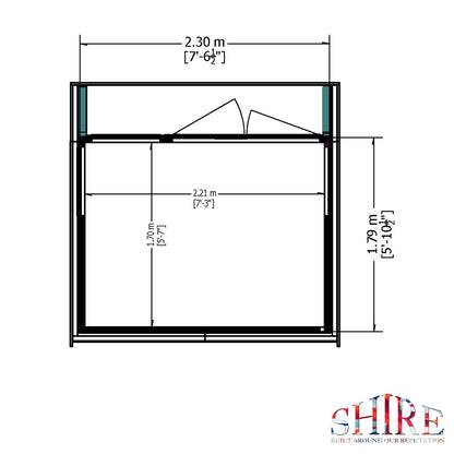 Shire Highclere 8' x 6' Summer House