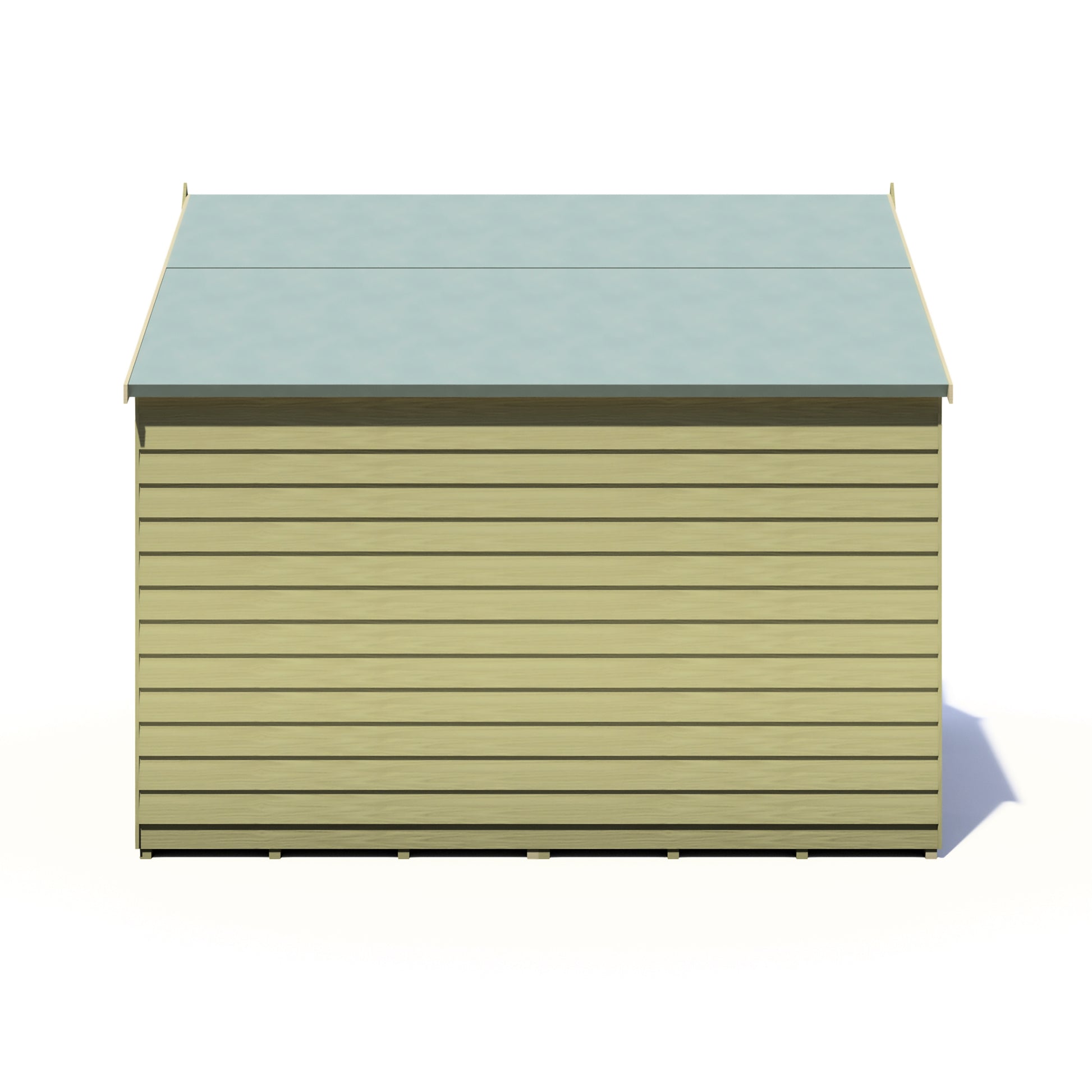 Shire Overlap 8x6 Single Door Value Pressure Treated Value Range Wooden Garden Shed