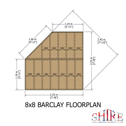 Shire Barclay 8' x 8' Summer House