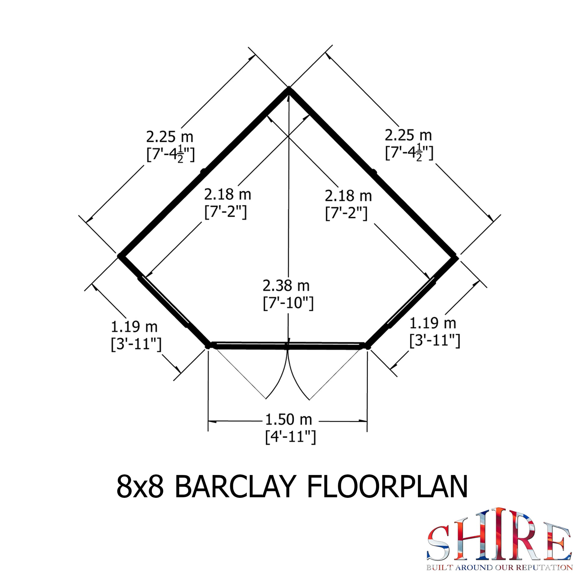 Shire Barclay 8' x 8' Summer House