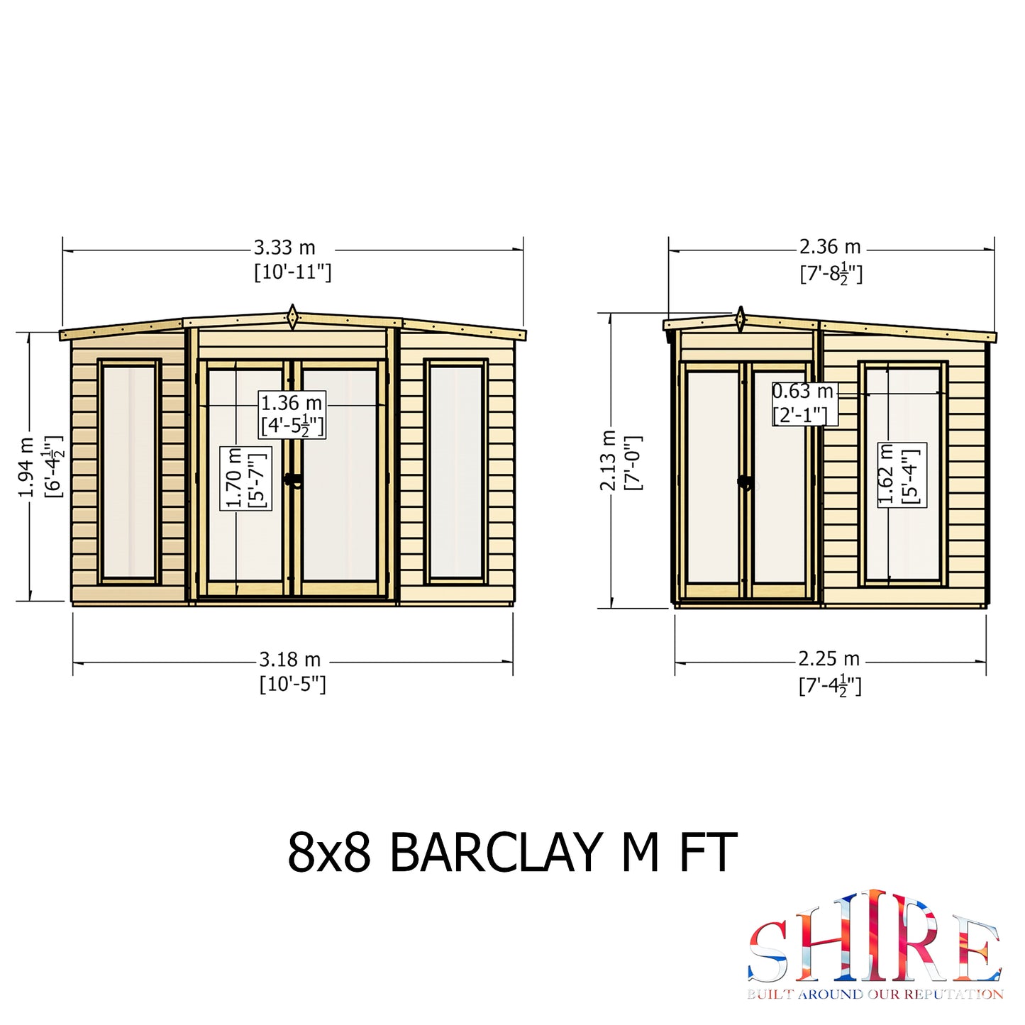 Shire Barclay 8' x 8' Summer House