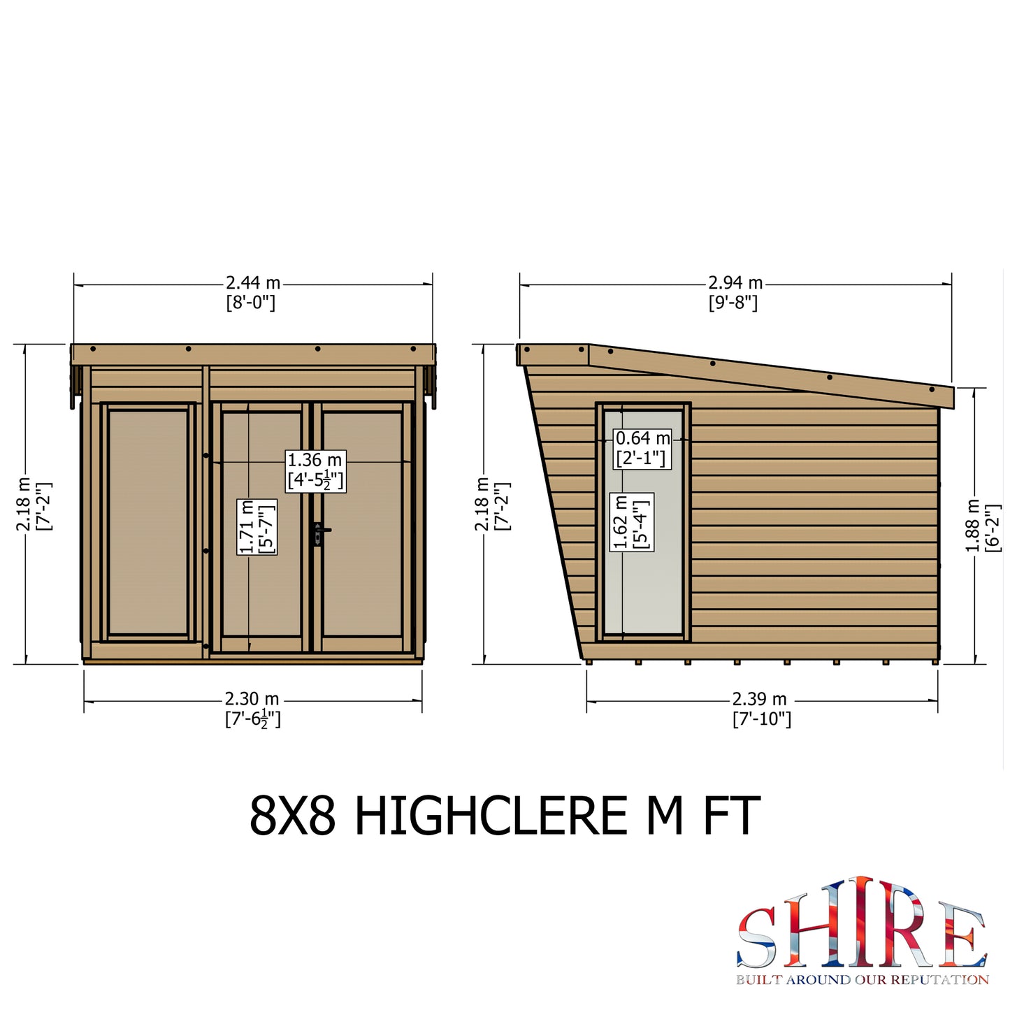 Shire Highclere 8' x 8' Summer House